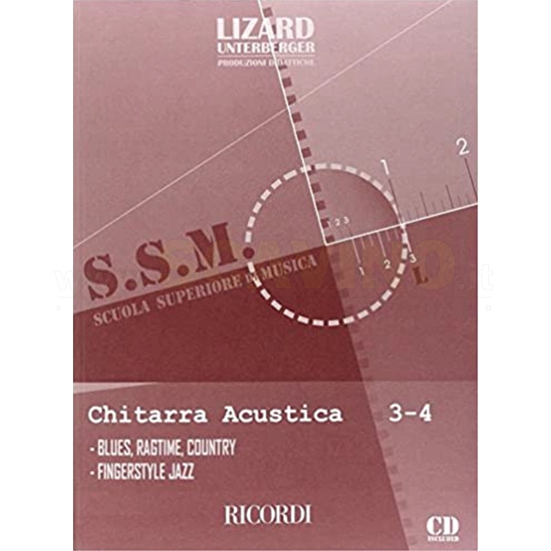 Lizard Chitarra acustica 3-4 blues, ragtime, country, fingerstyle jazz