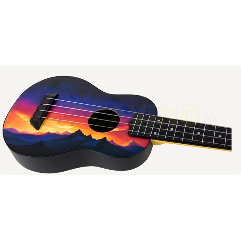 Flight TUSEE Ukulele Soprano Sunset Elise Ecklund