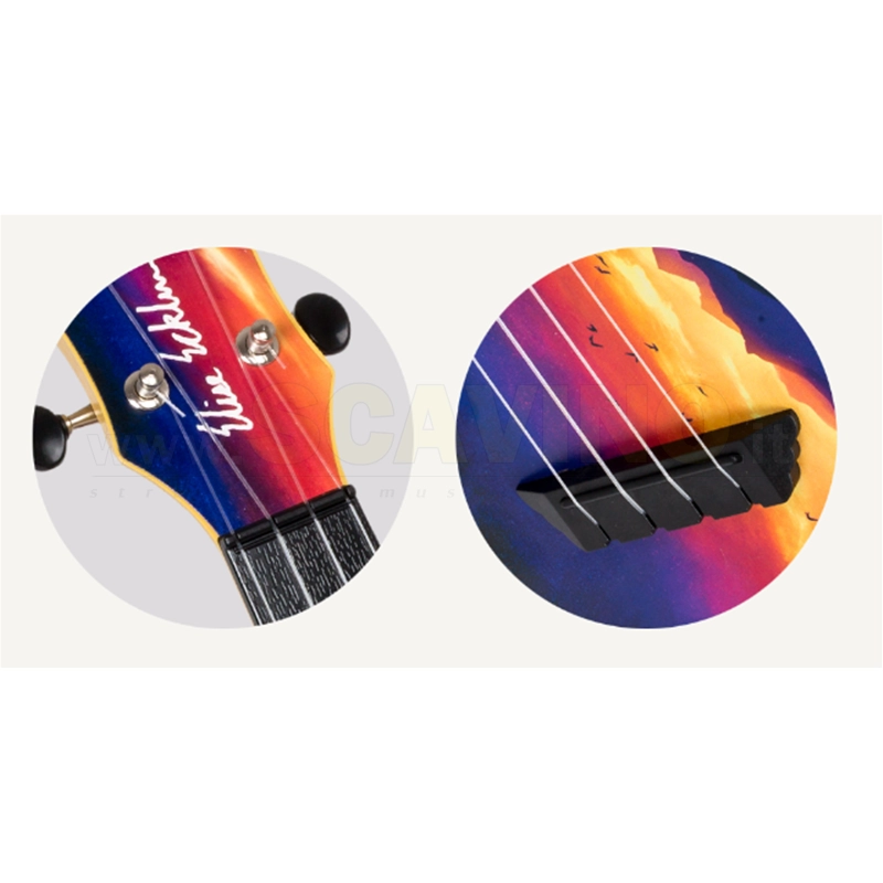 Flight TUSEE Ukulele Soprano Sunset Elise Ecklund