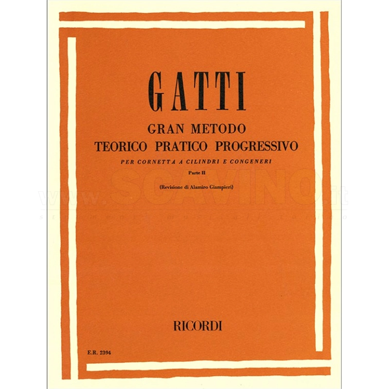 Gatti Gran Metodo Teorico Pratico Progressivo Parte II