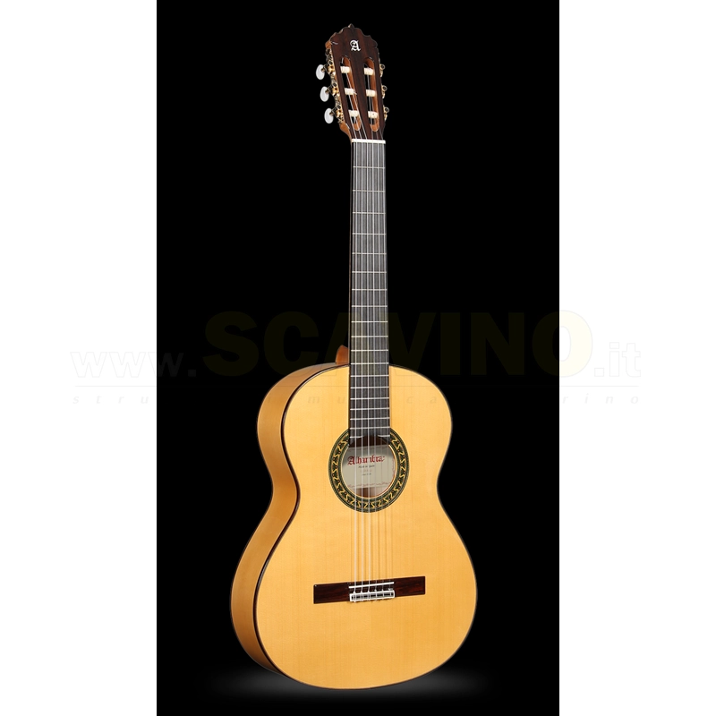 Alhambra 5F Chitarra Classica Flamenco Conservatorio con golpeador con borsa