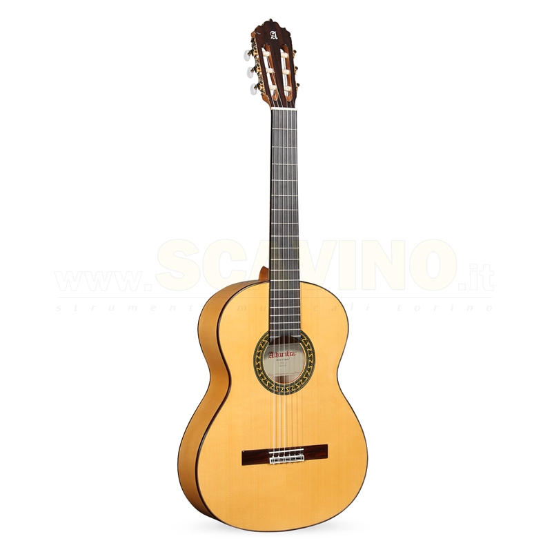 Alhambra 5F Chitarra Classica Flamenco Conservatorio con golpeador con borsa