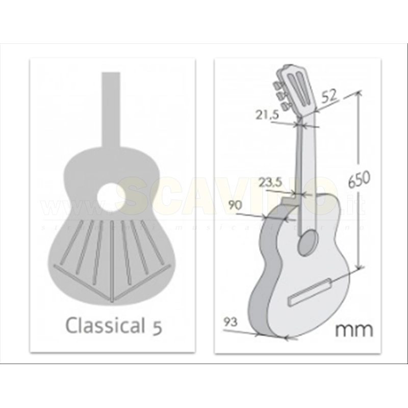 Alhambra 5F Chitarra Classica Flamenco Conservatorio con golpeador con borsa