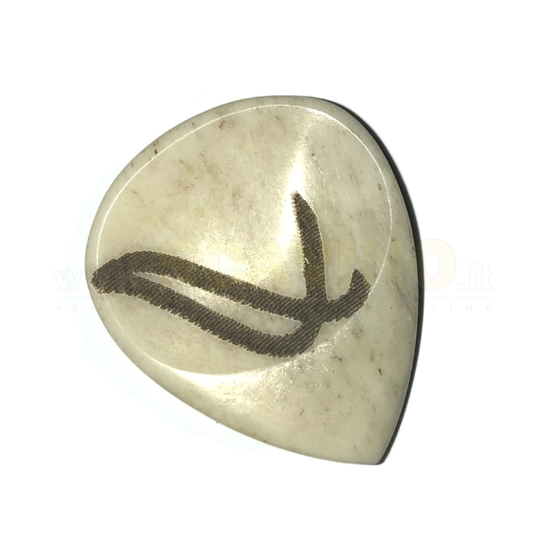 Wambooka Plettro Nativo in Osso Bianco