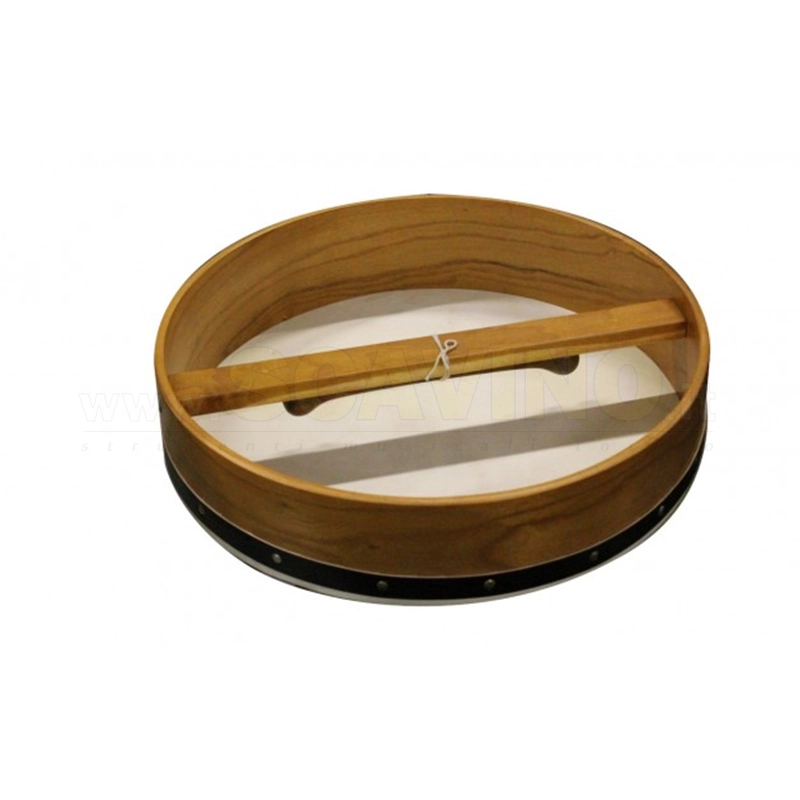 Bodhran 16" Cornice in Legno, pelle naturale