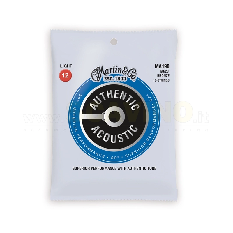 Martin & Co. MA190 Authentic SP Light Chitarra 12 corde Bronze 12-54