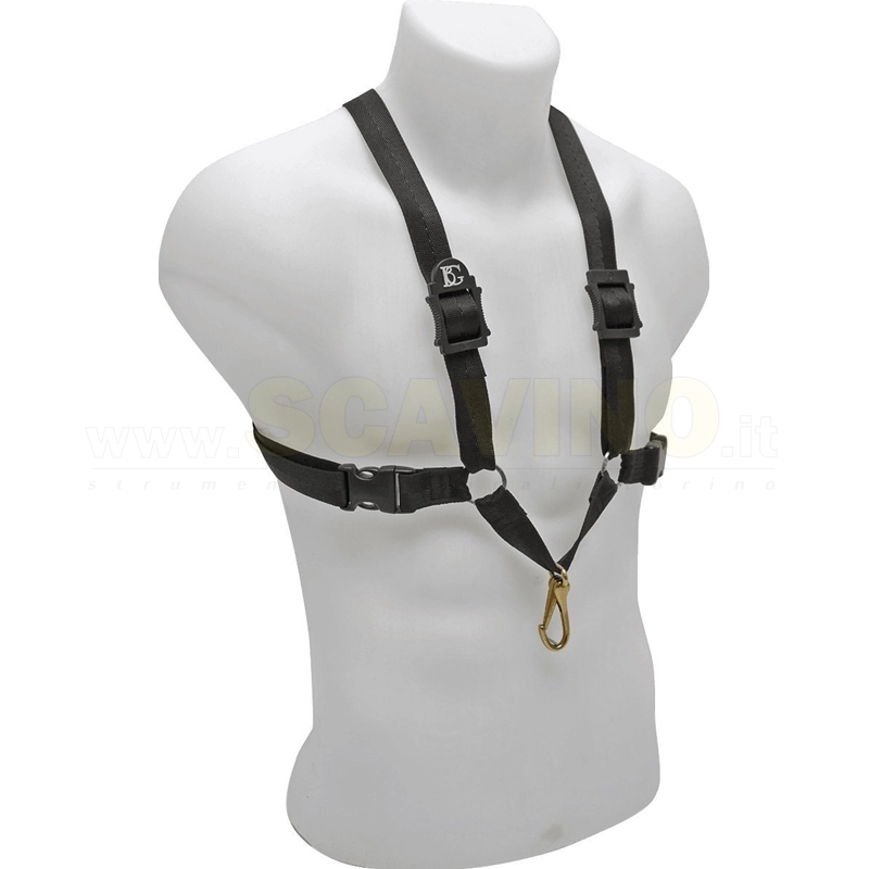 BG S40MSH Imbragatura per Sax con Moschettone in Metallo Man Size