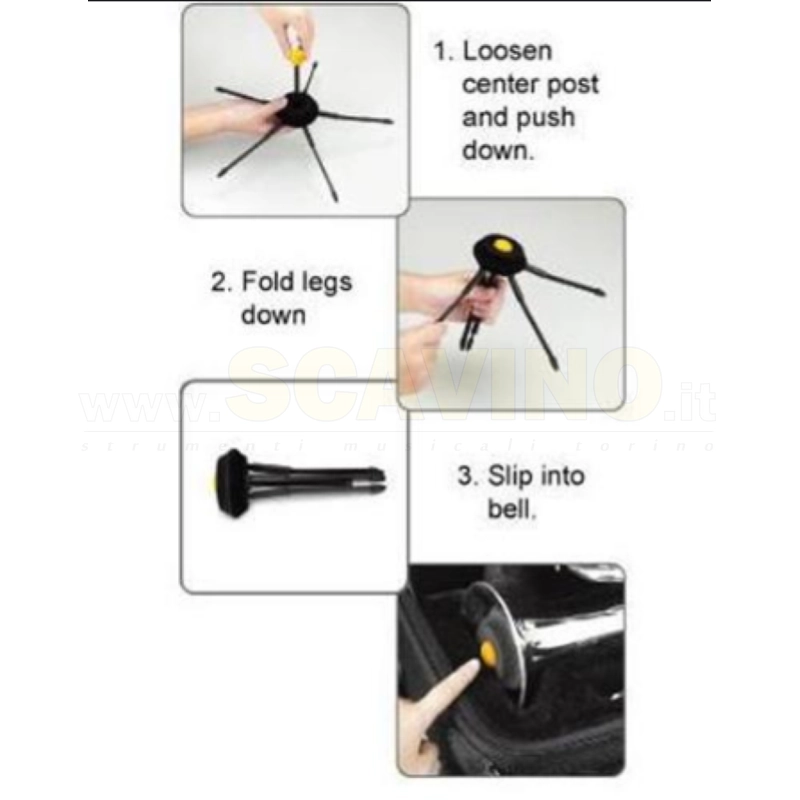 Hercules DS410B Supporto per Tromba TravLite