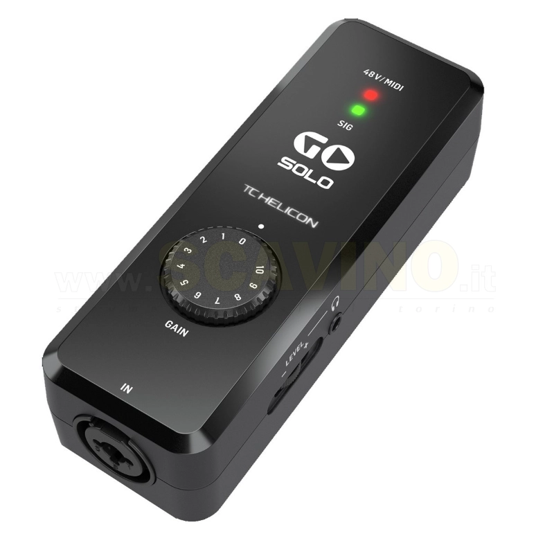 TC Helicon GO Solo Interfaccia Audio MIDI 1 Canale