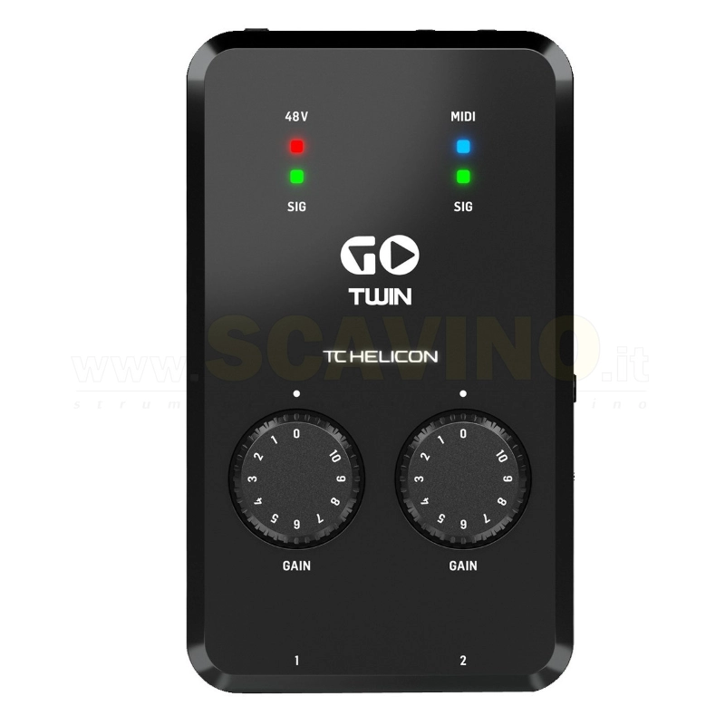 TC Helicon GO TWIN Interfaccia Audio MIDI 2 Canali