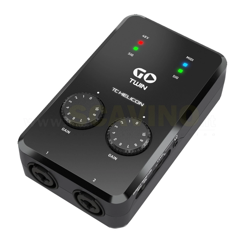TC Helicon GO TWIN Interfaccia Audio MIDI 2 Canali