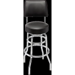 Fender 30" Blackout Backrest Barstool Fan Cave