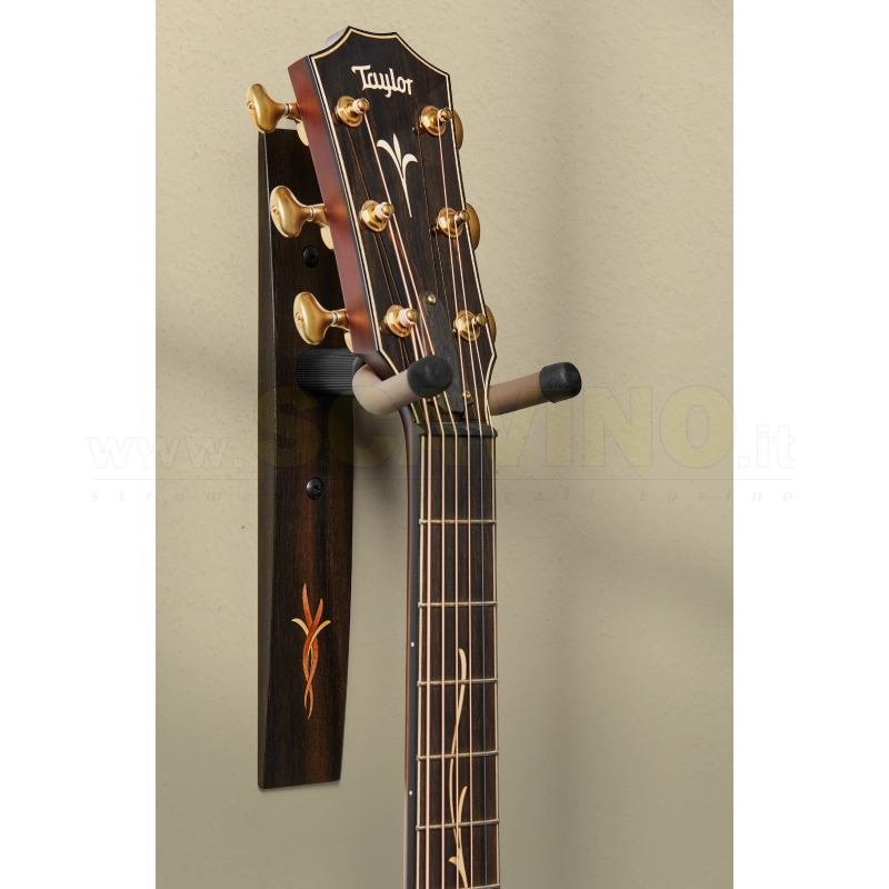 Taylor Guitar Hanger,Ebony,Nouveau Acrylic MOP Inlay supporto chitarra da muro