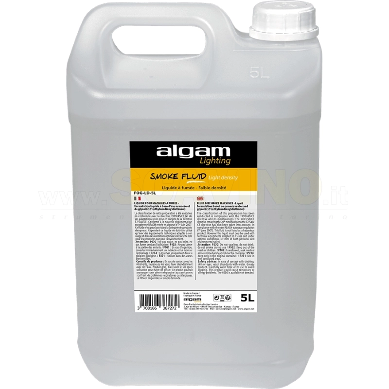 Algam Lighting FOG-LD-5L Liquido Fumo Bassa Densità 5L