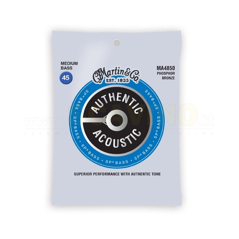 Martin & Co. MA4850 Corde Basso Acustico, Medium 45/105 Phosphor Bronze