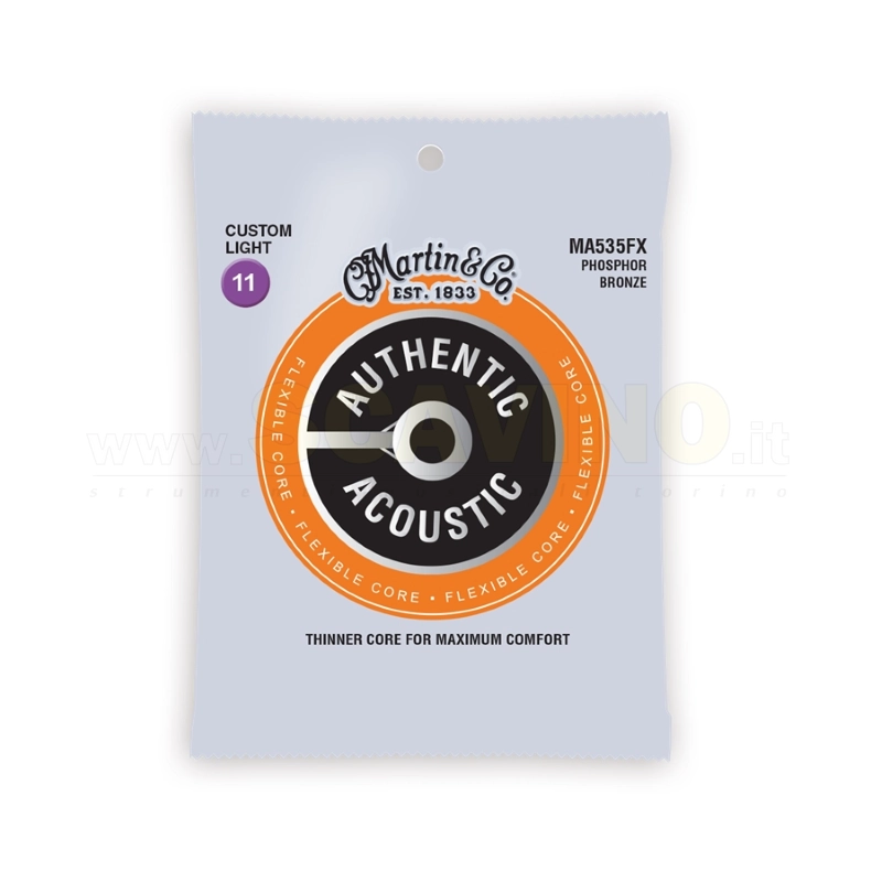 Martin & Co. MA535FX Corde Acustica Custom Light Phosphor Bronze 11-52