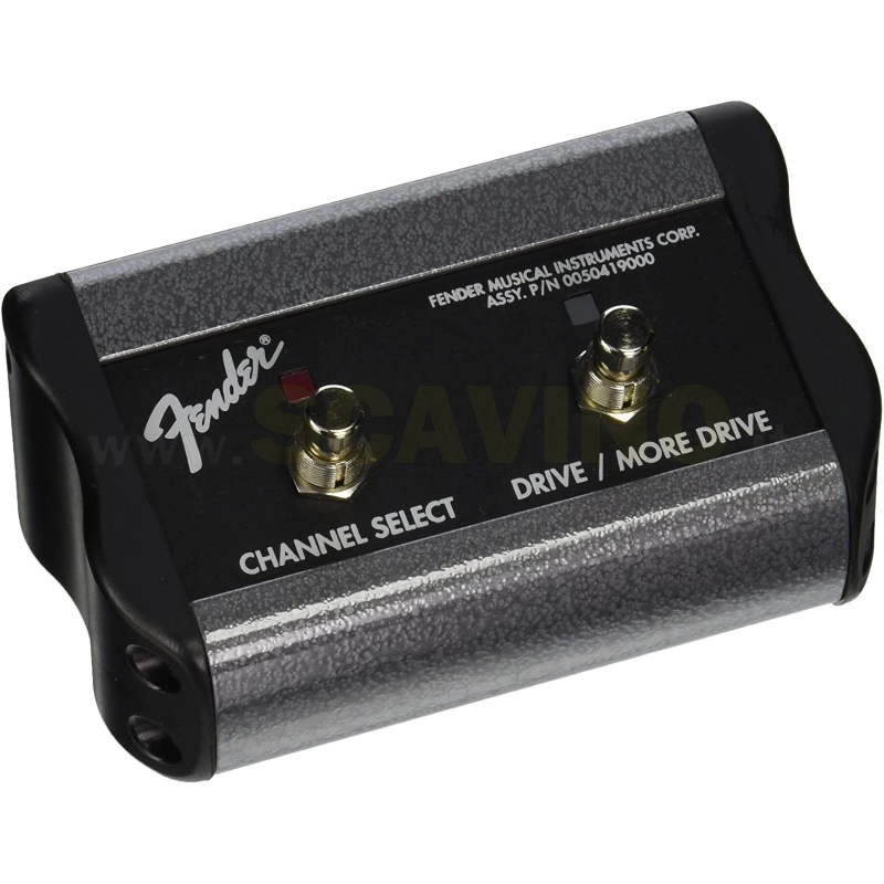 Fender 2-Button 3-Function Footswitch: Channel/Gain/More Gain with 1/4-Inch Jack