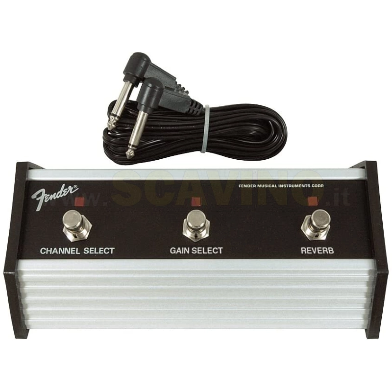 Fender 099 – 4064 – 000 3-Button Footswitch: Channel/Gain/Reverb with 1/4 JACK