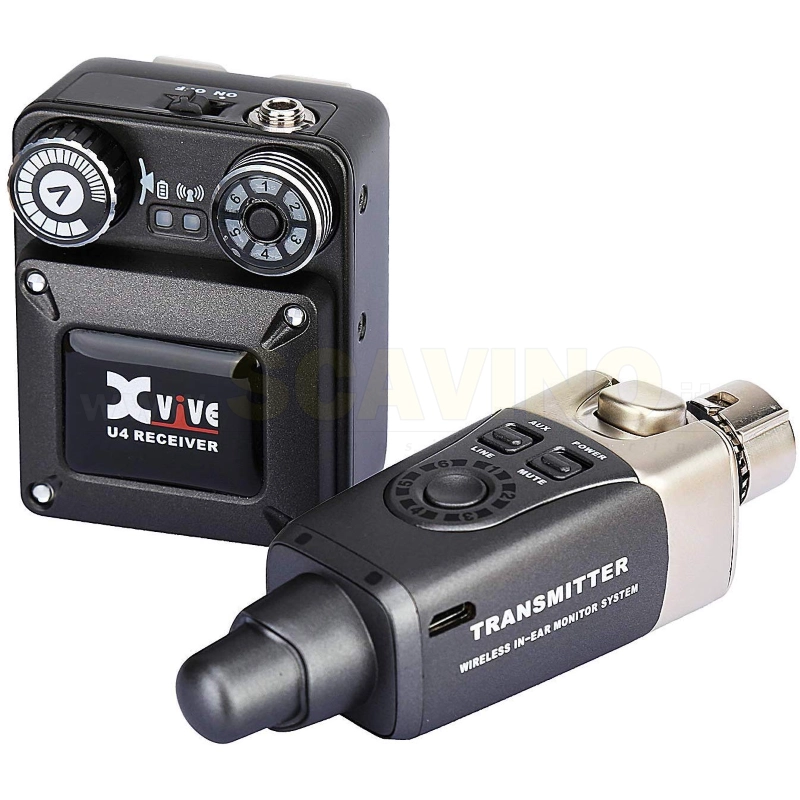 XVIVE U4 IN-EAR MONITOR Sistema ear monitor wireless digitale