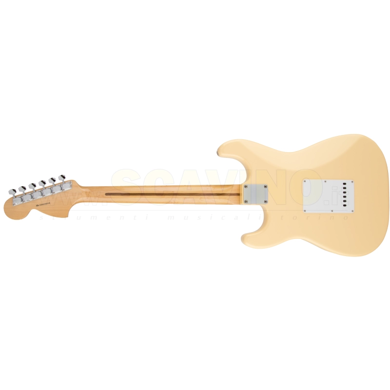 Fender Yngwie Malmsteen Stratocaster® Electric Guitars Yngwie Malmsteen Stratocaster®, Scalloped Rosewood Fingerboard, Vintage White 107110841