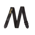Fender® Logo Strap, Black/Yellow Logo, 2" 0990662070