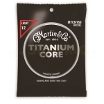 Martin MTCN160 Corde Titanium/Nickel 12-55 Light per Acustica