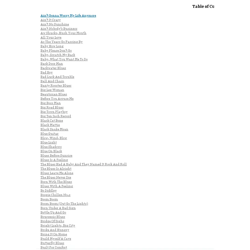 The Real Blues Book. Strumenti in DO Vol.1 256 song