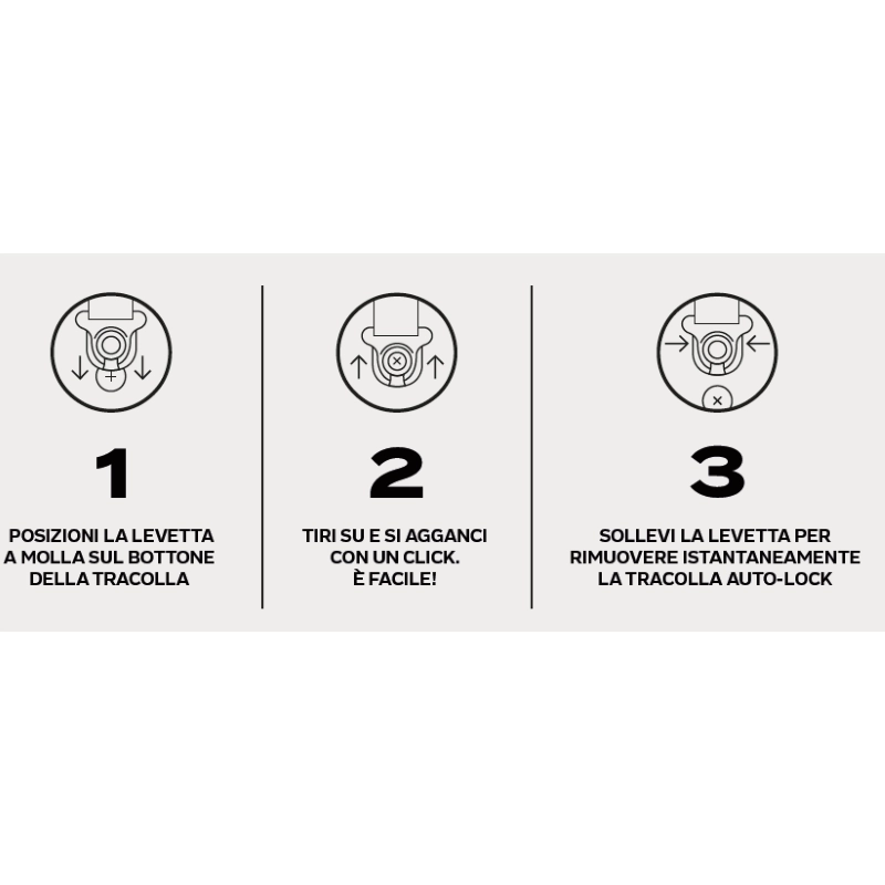 D'addario Tracolla Auto Lock Black mm.50, 50BAL00