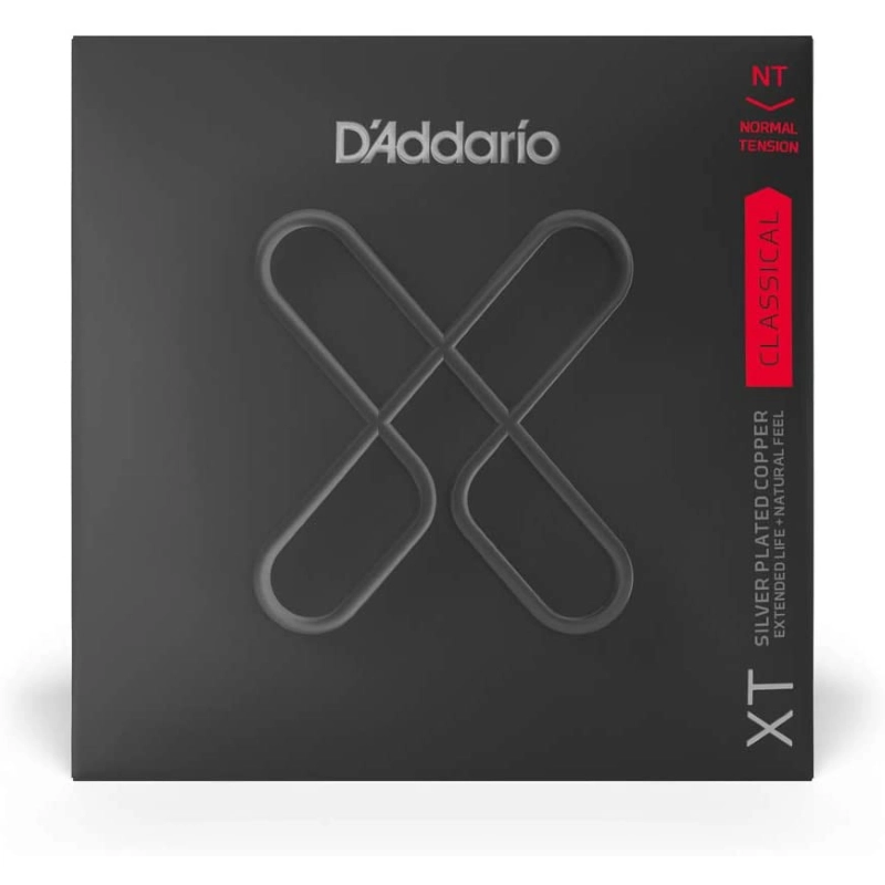 D'Addario XTC45 XT Classica Coated Normal Tension Placcate Argento