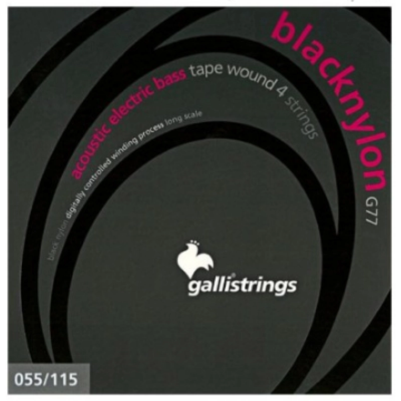 Galli G77-5 Corde Basso Blacknylon Acustic Elettrico 55-130 - 5 corde