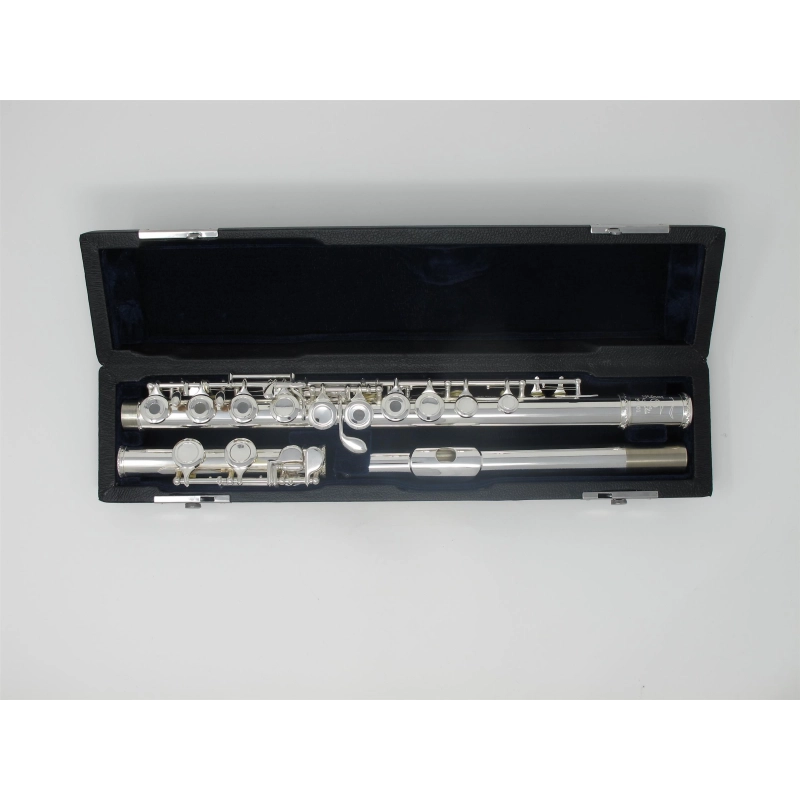 Florian FL101 Flauto Traverso Argentato Fori Aperti Offset Mi snodato