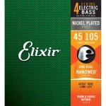 Elixir14077 Electric Bass Nickel Plated Steel Nanoweb 45-105 long scale