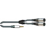 Audio Design VX201-3 Cavo Adattatore 1 Jack 3,5 M ST --> 2 XLR3 M - 3m
