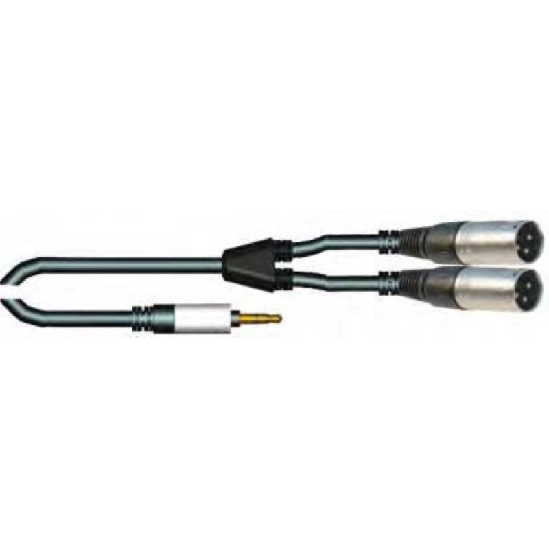 Audio Design VX201-3 Cavo Adattatore 1 Jack 3,5 M ST --> 2 XLR3 M - 3m