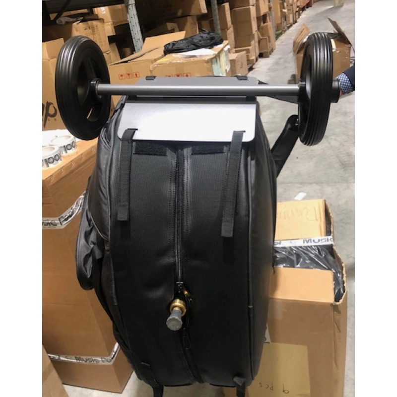 Borsa imbottita 30 mm per c/basso 3/4 con ruote grandi staccabili