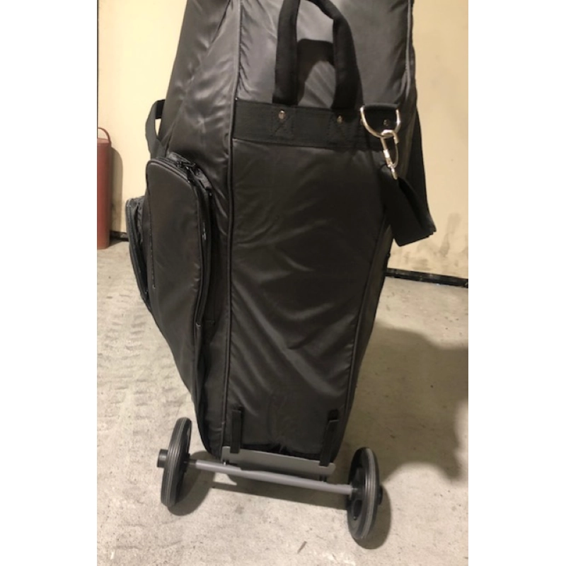 Borsa imbottita 30 mm per c/basso 3/4 con ruote grandi staccabili