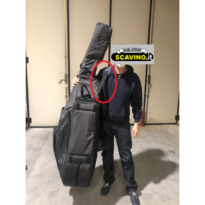 Borsa imbottita 30 mm per c/basso 3/4 con ruote grandi staccabili