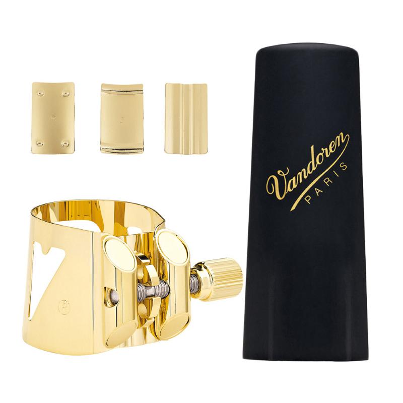 Vandoren LC080P Optimum Legatura Dorata per Sax Tenore Bocchino V16 in Metallo