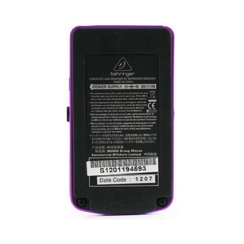 Behringer BOD400 Pedale Tube Overdrive per basso