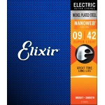 Elixir 12002 Nickel Plated Steel Nanoweb Corde Chitarra Elettrica 9-42