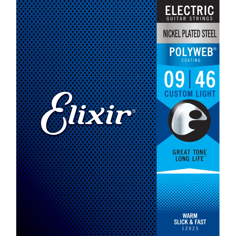 Elixir 12025 Nickel Plated Steel Polyweb Corde Chitarra Elettrica 09/46
