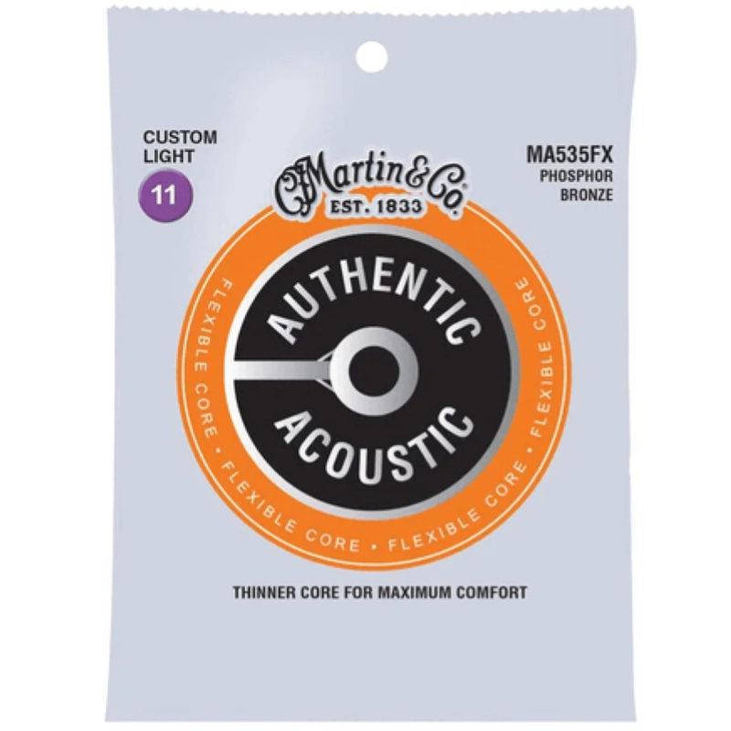 Martin & Co. MA535FX Corde Acustica Custom Light Phosphor Bronze 11-52