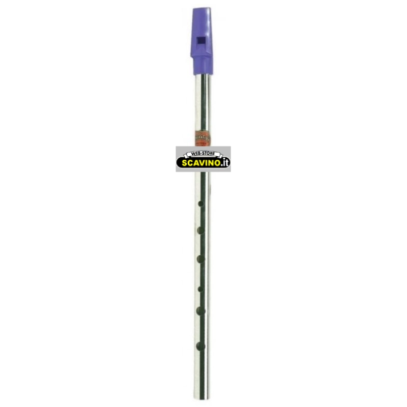 Flageolet Tin Whistle in Do (C) Flauto Metallo Irlandese