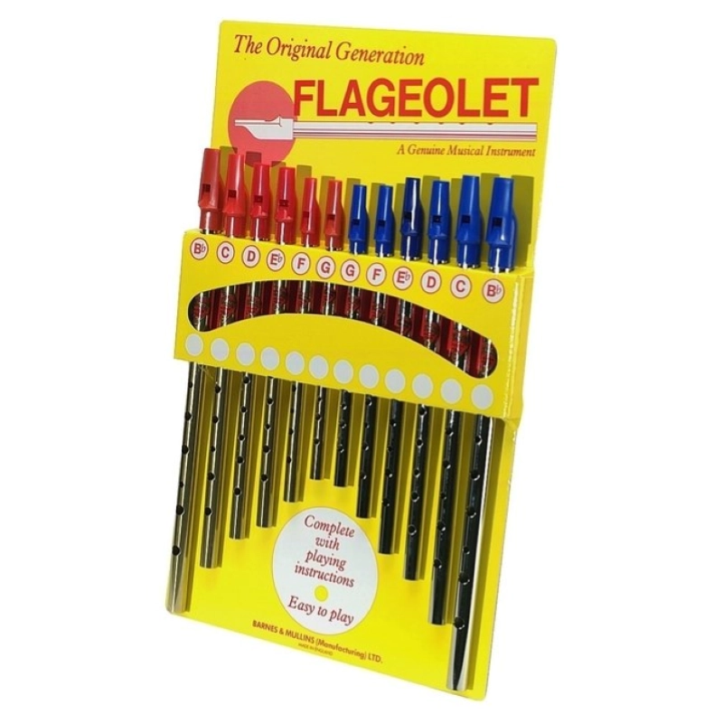 Flageolet Tin Whistle in Sol (G) Flauto Metallo Irlandese