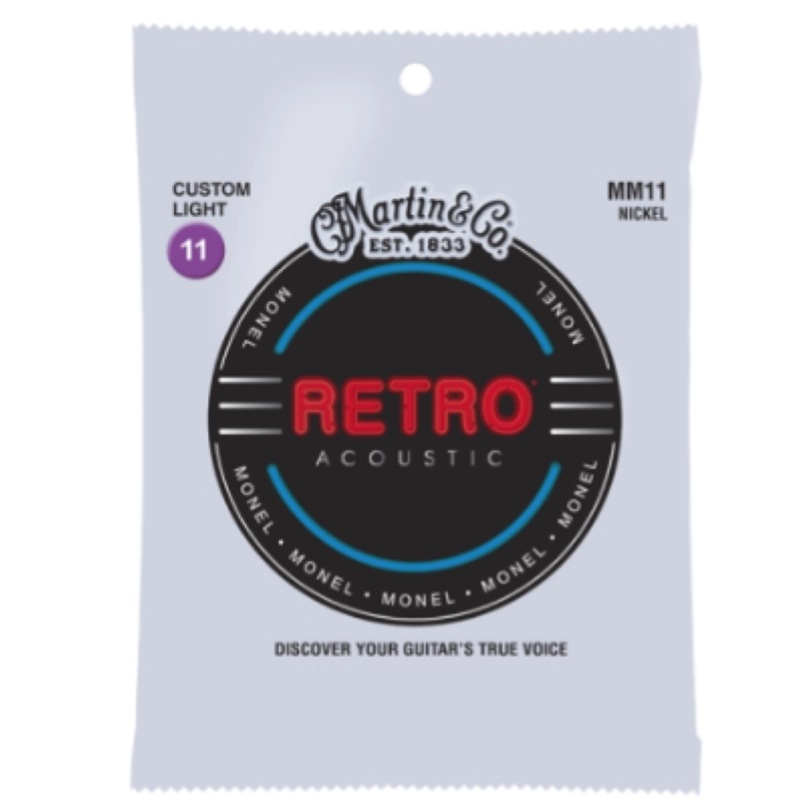 Martin & Co. MM11 Retro Acoustic Custom Light Monel Wound 11-52