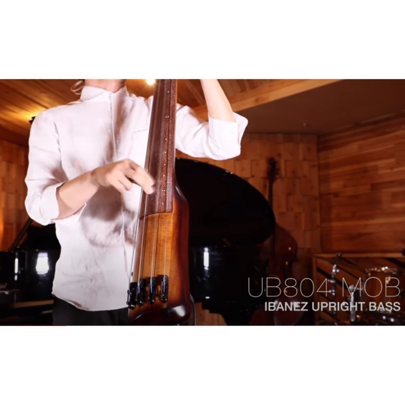 Ibanez UB804MOB Basso elettrico 4 corde finitura Mahogany Oil Burst