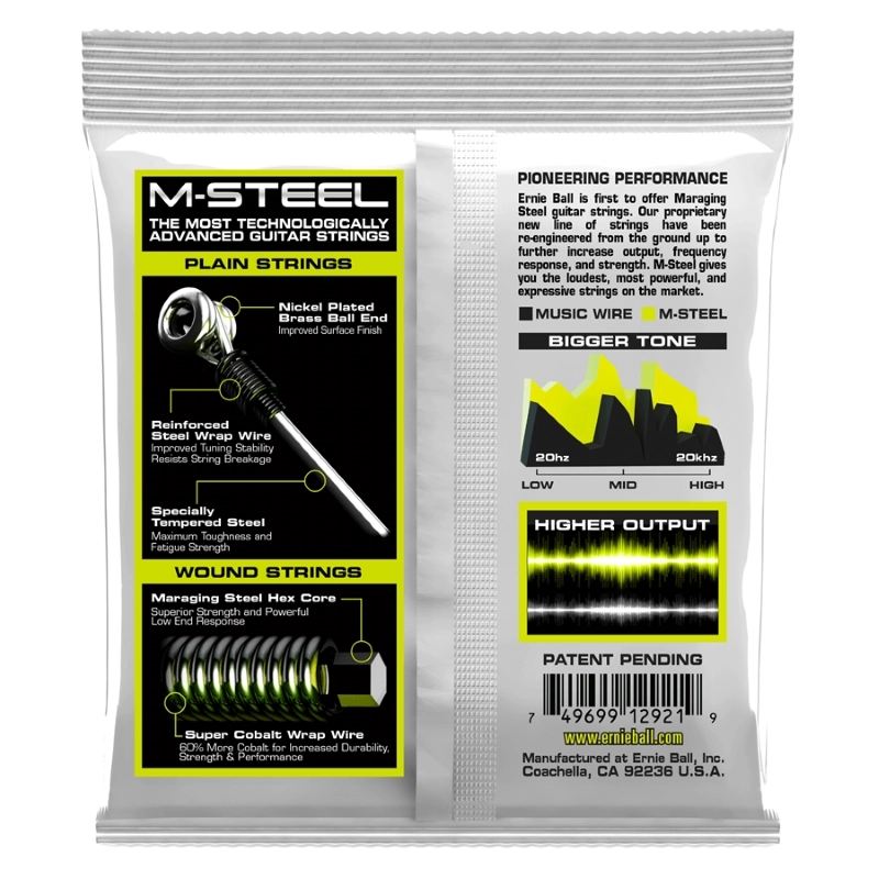 Ernie Ball 2921 - M-Steel Regular Slinky 10-46