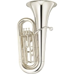 Yamaha YBB105S Tuba in Sib 3/4 3 Pistoni Argentata