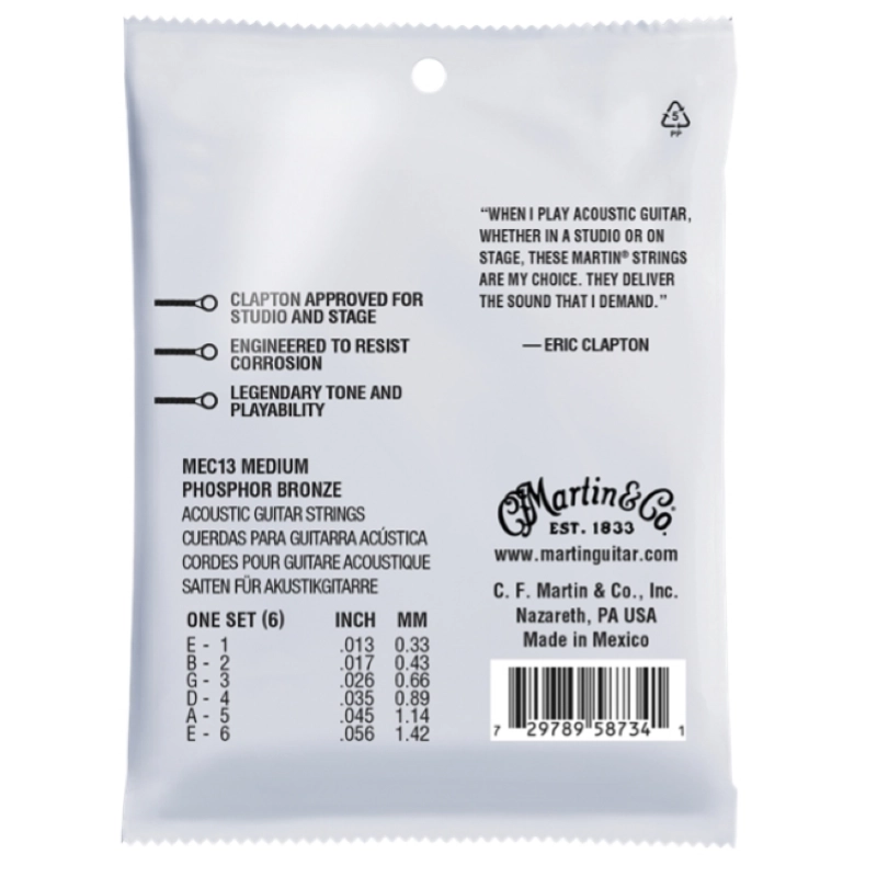 Martin & Co.MEC13 Muta Corde Chitarra Acustica Medium 13-56
