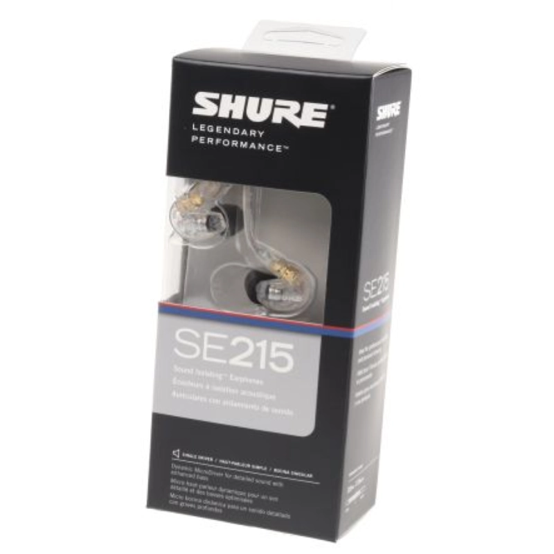 Shure SE215 CL Auricolari Trasparenti ad isolamento sonoro